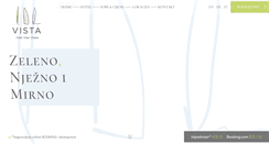 Desktop Screenshot of hotelvista.hr