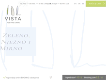 Tablet Screenshot of hotelvista.hr